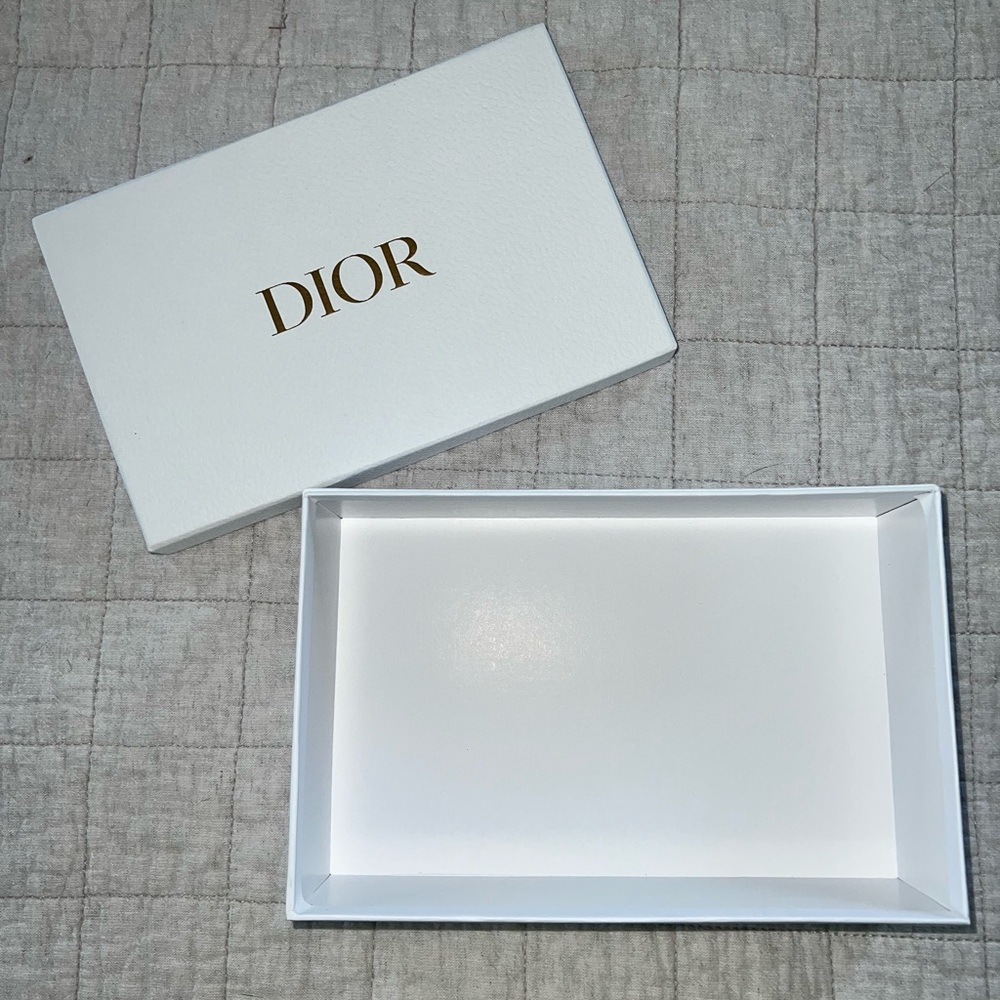 Dior White Pebble Gift/Storage Box (10.25” x 6.5” x 3.5”)